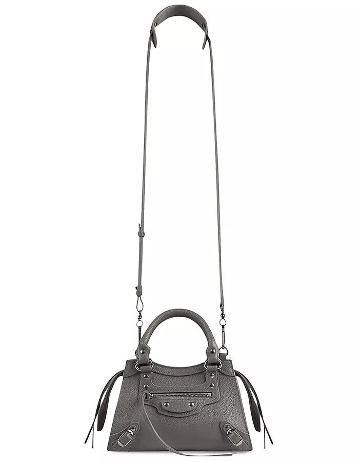 BALENCIAGA NEO CLASSIC MINI TOP-HANDLE LEATHER BAG | Studio Nafay