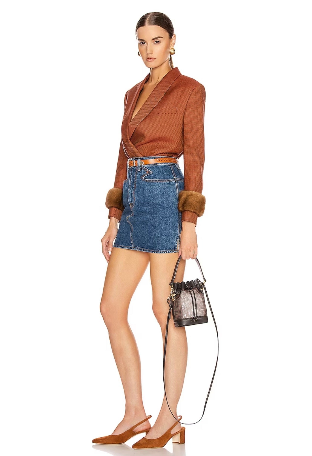 FENDI FF VITELLO GRACE MINI MON TRESOR BUCKET BAG - Image du produit 2