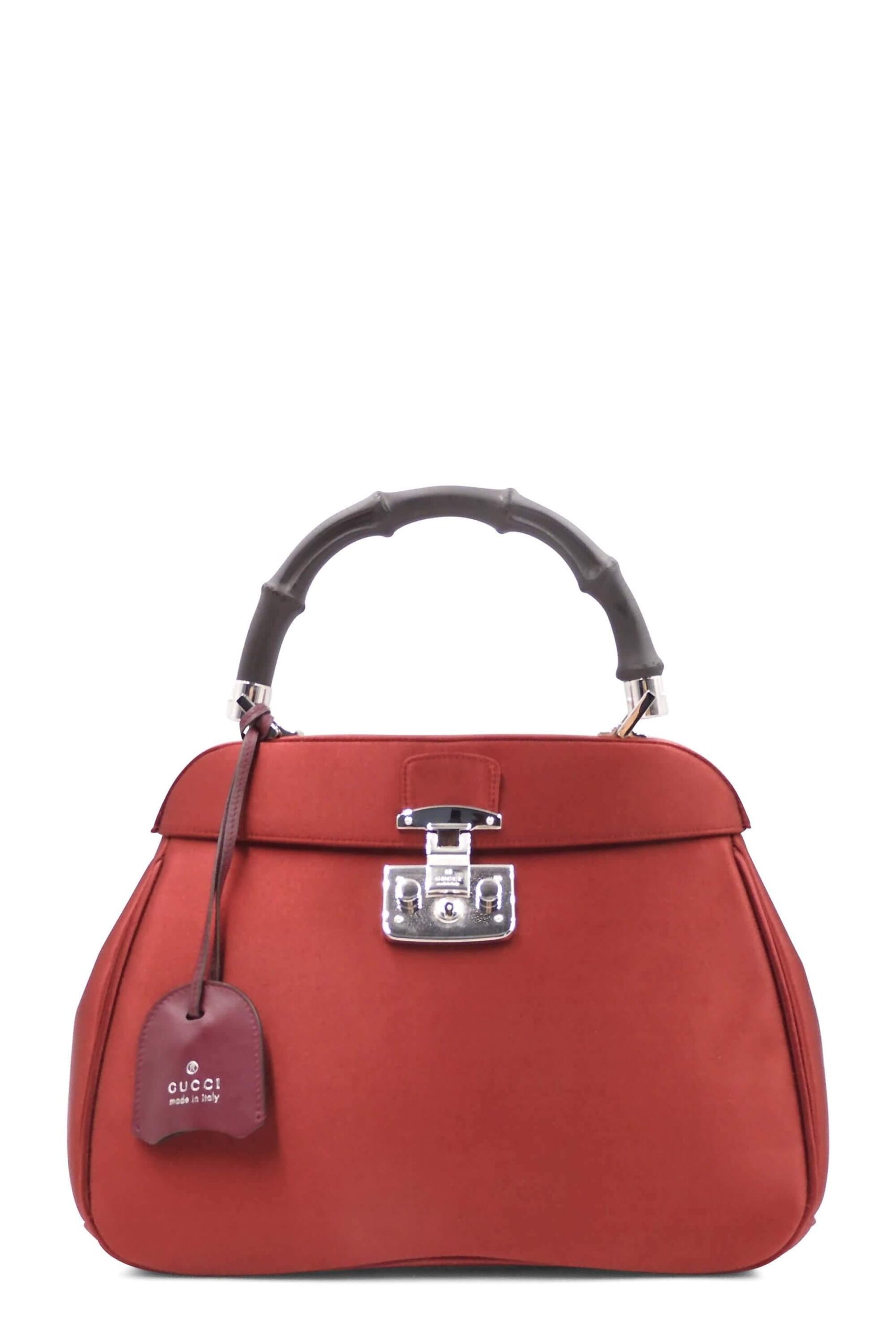 Sac à poignée en satin Lady Lock