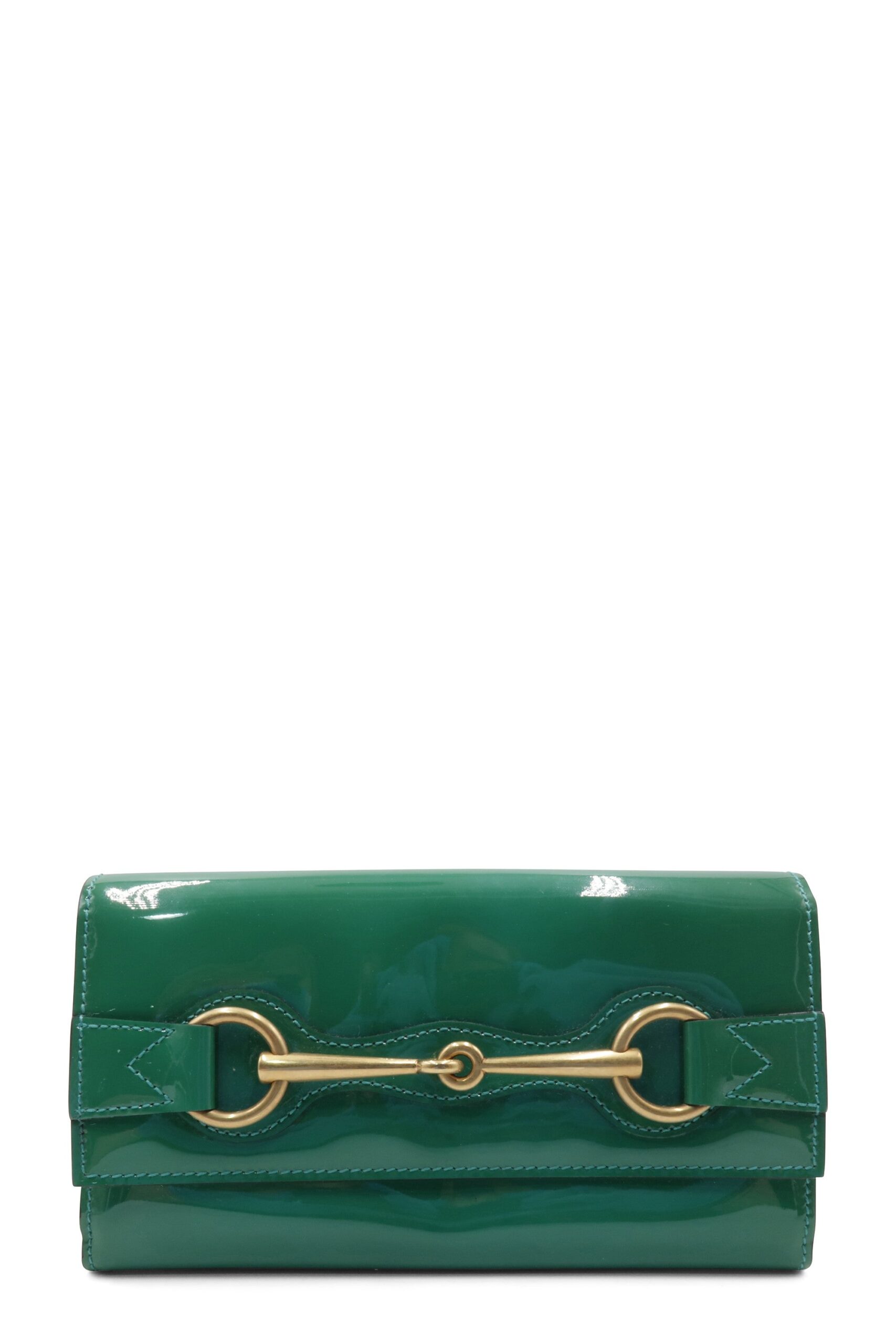 Pochette Bright Bit vernie Vert
