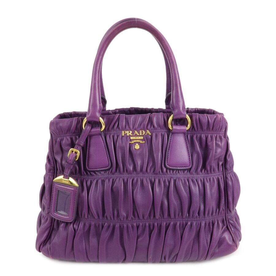 Prada handbag gold – front view
