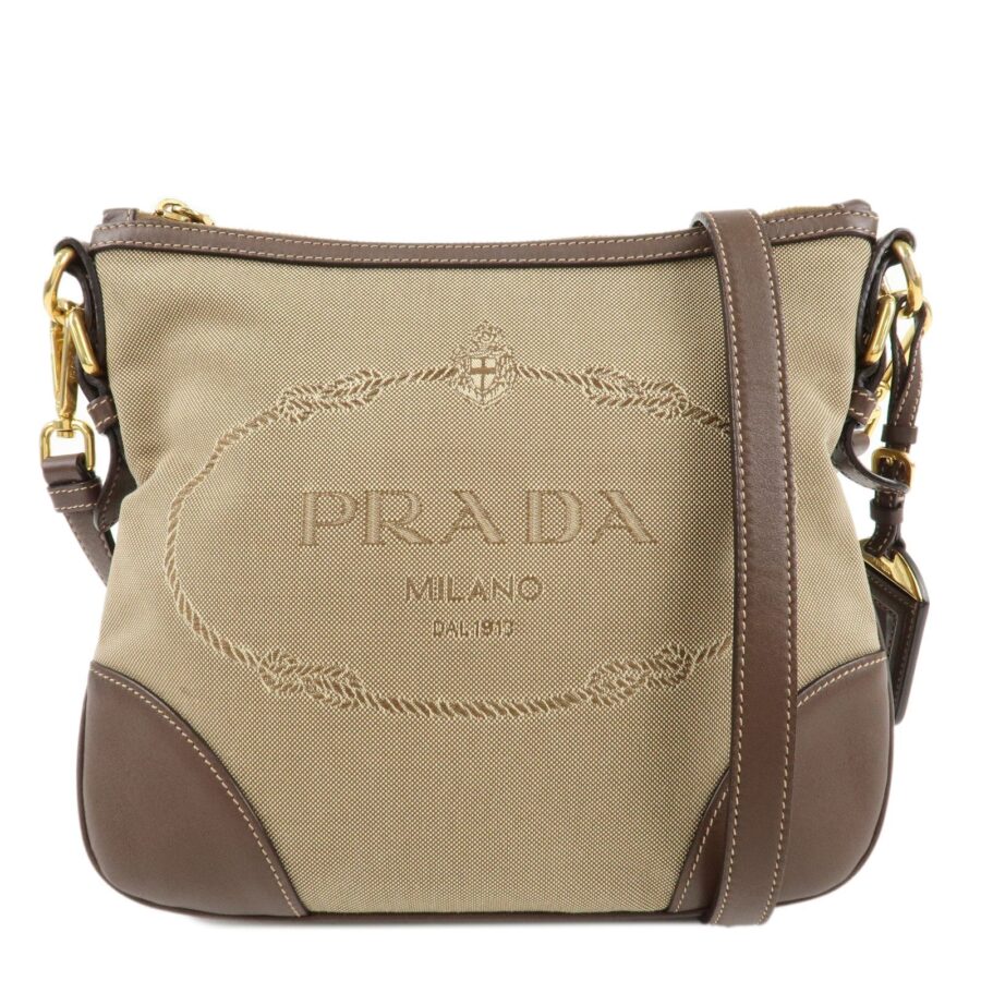 Prada Crossbody beige bag – front view