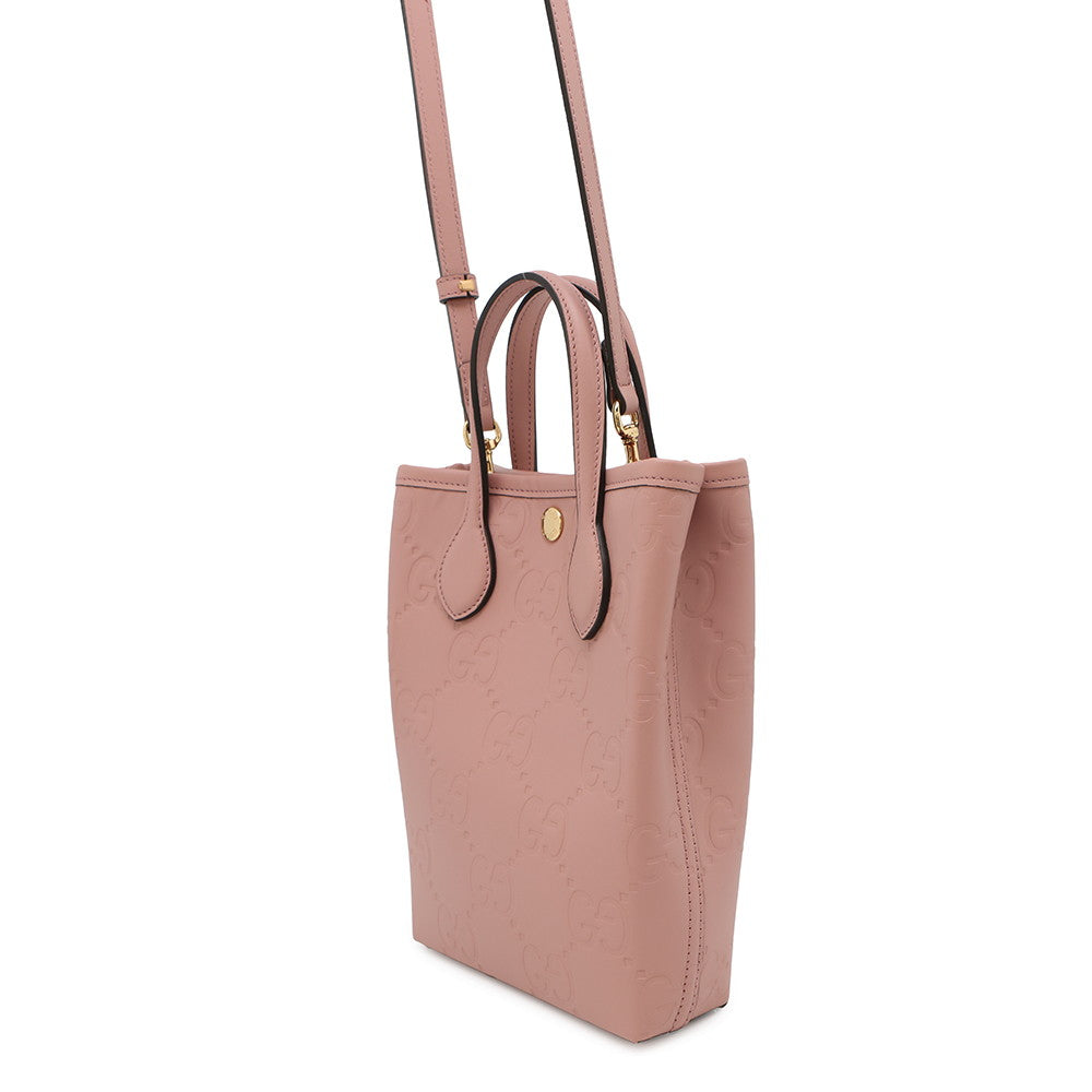 Mini sac Gucci 2WAY GG Super Mini Rose790133 Cuir