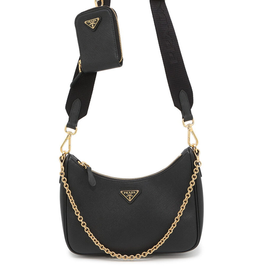 Prada Re-Edition black bag – front view