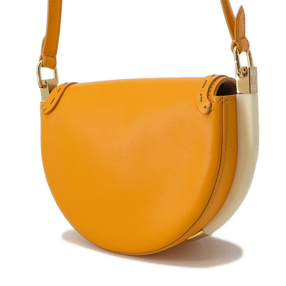 Fendi Moonlight Sac bandoulière Orange8bt346 Cuir