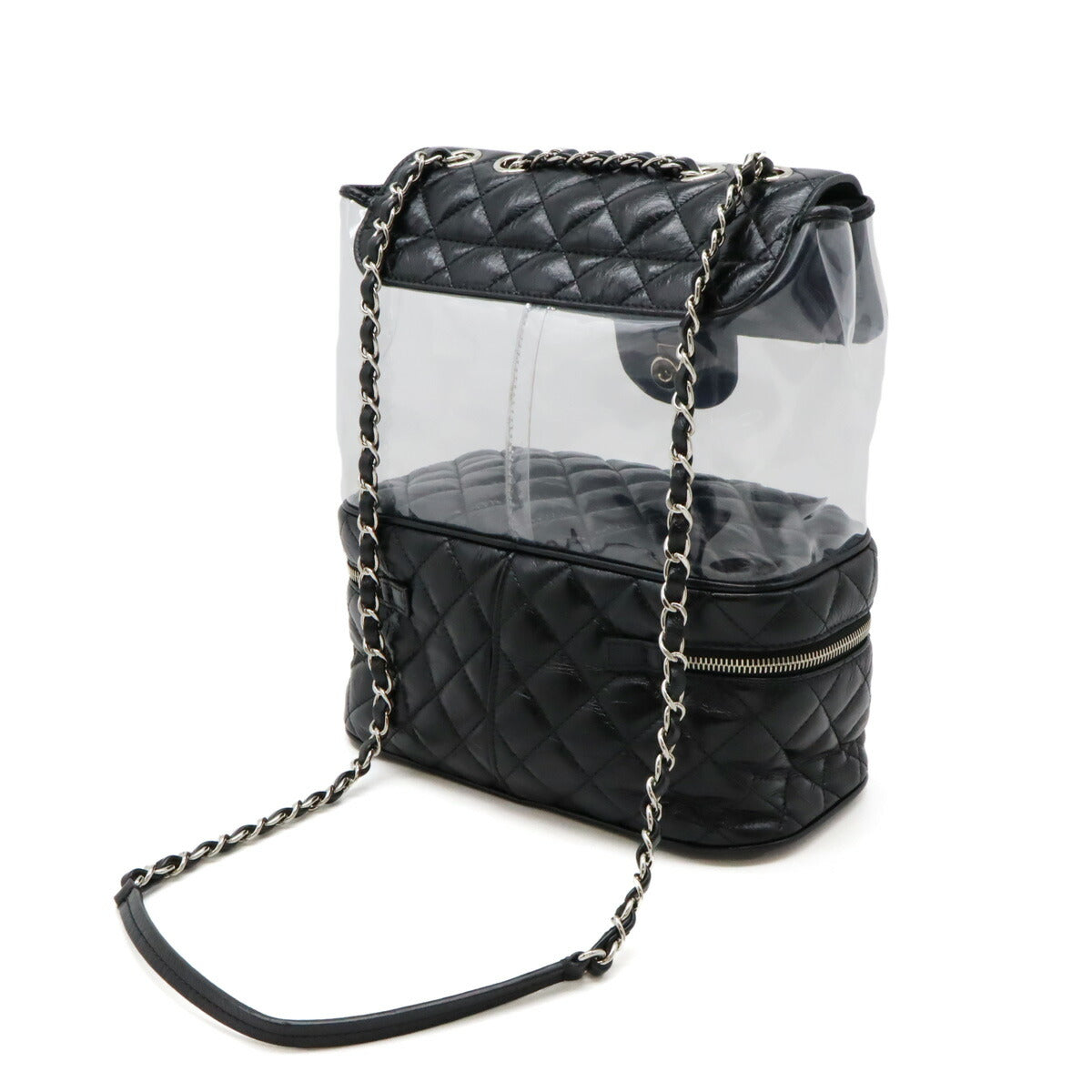 Chanel Sac bandoulière Classic Flap Matelassé Coco Mark en cuir/vinyle