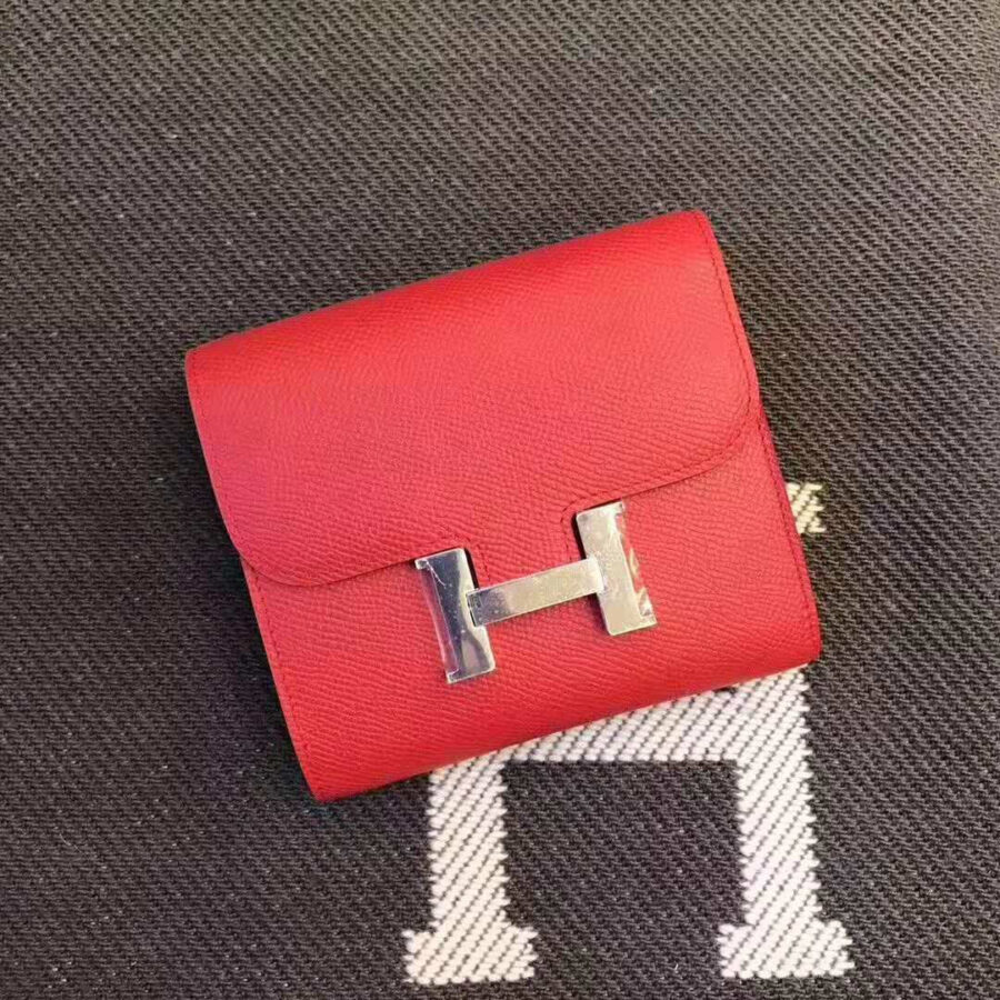 Hermes Constance red bag – front view