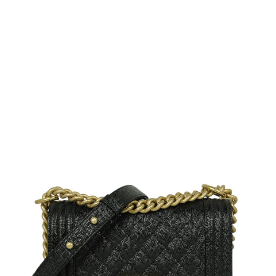 Chanel Boy black bag – front view