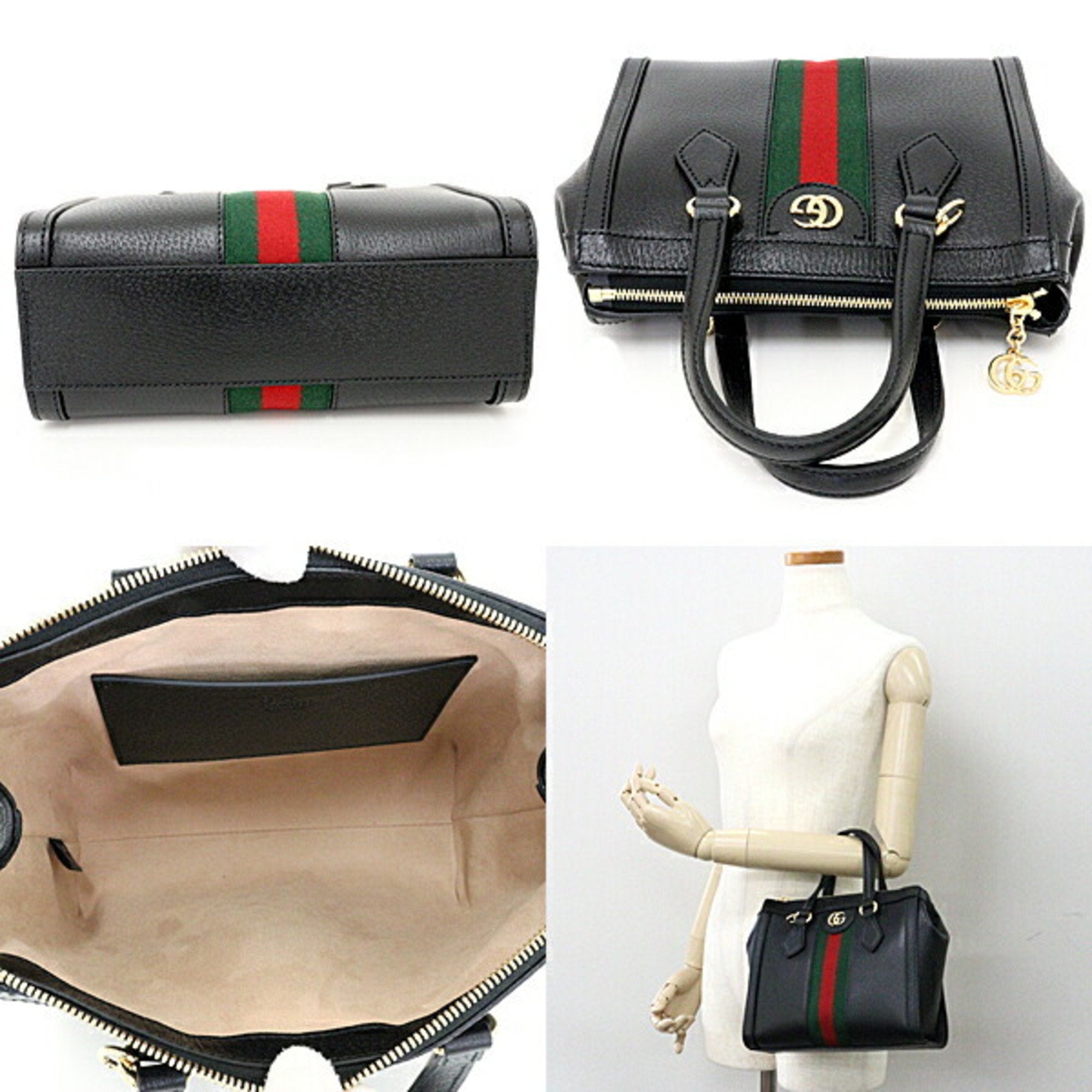 GUCCI Offdia GG 2way Sac bandoulière tote 719882 Noir