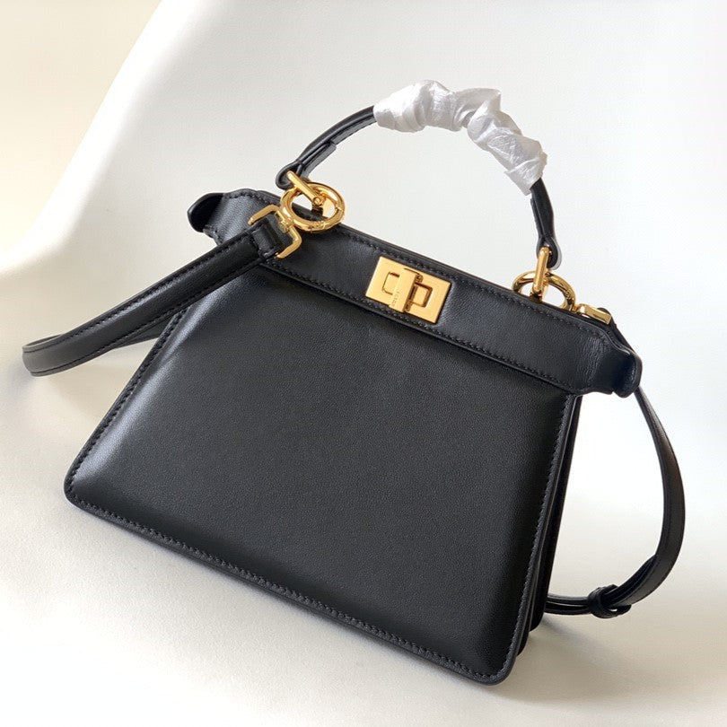 Fendi Peekaboo black bag – front view