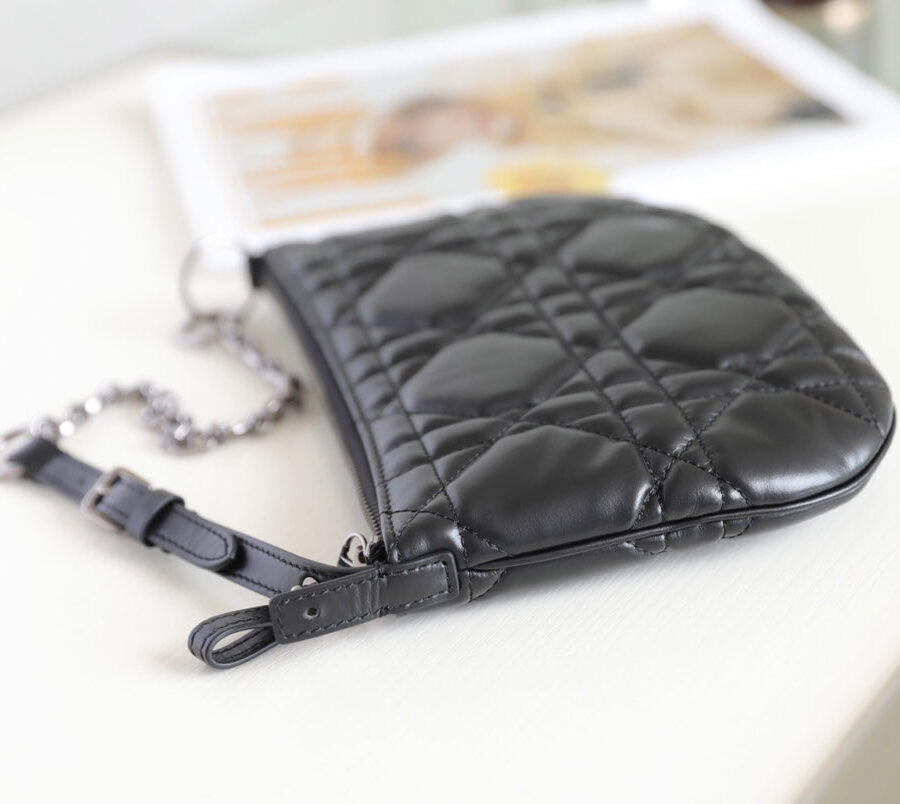 Dior Caro black bag – front view