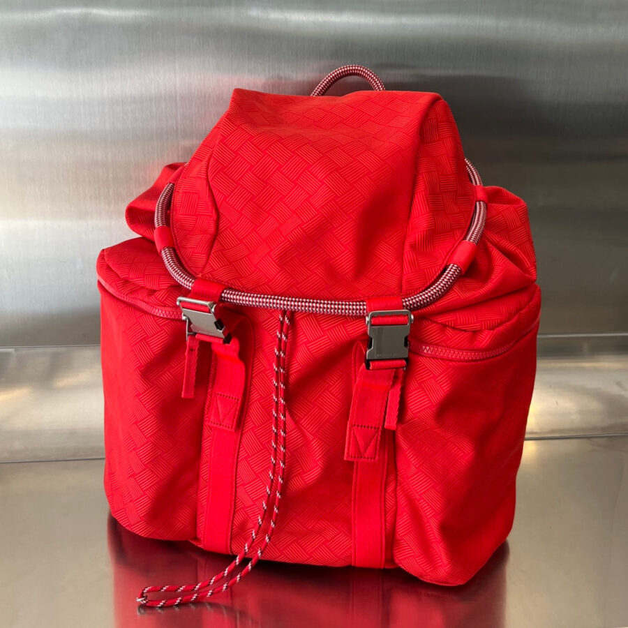 Designer Backpack red bag – front view