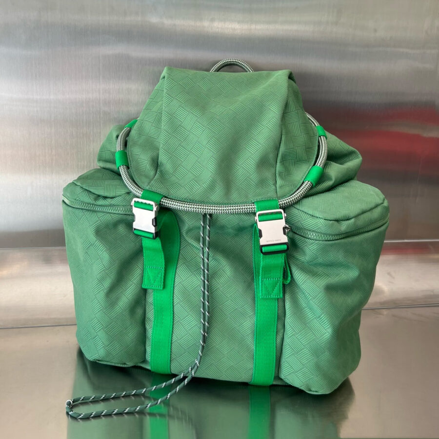 Designer Backpack green bag – front view