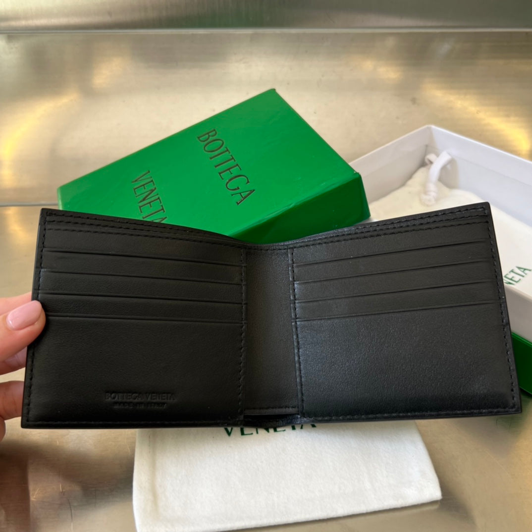 INTRECCIATO PICCOLO 11 Noir Cuir de veau Portefeuille
