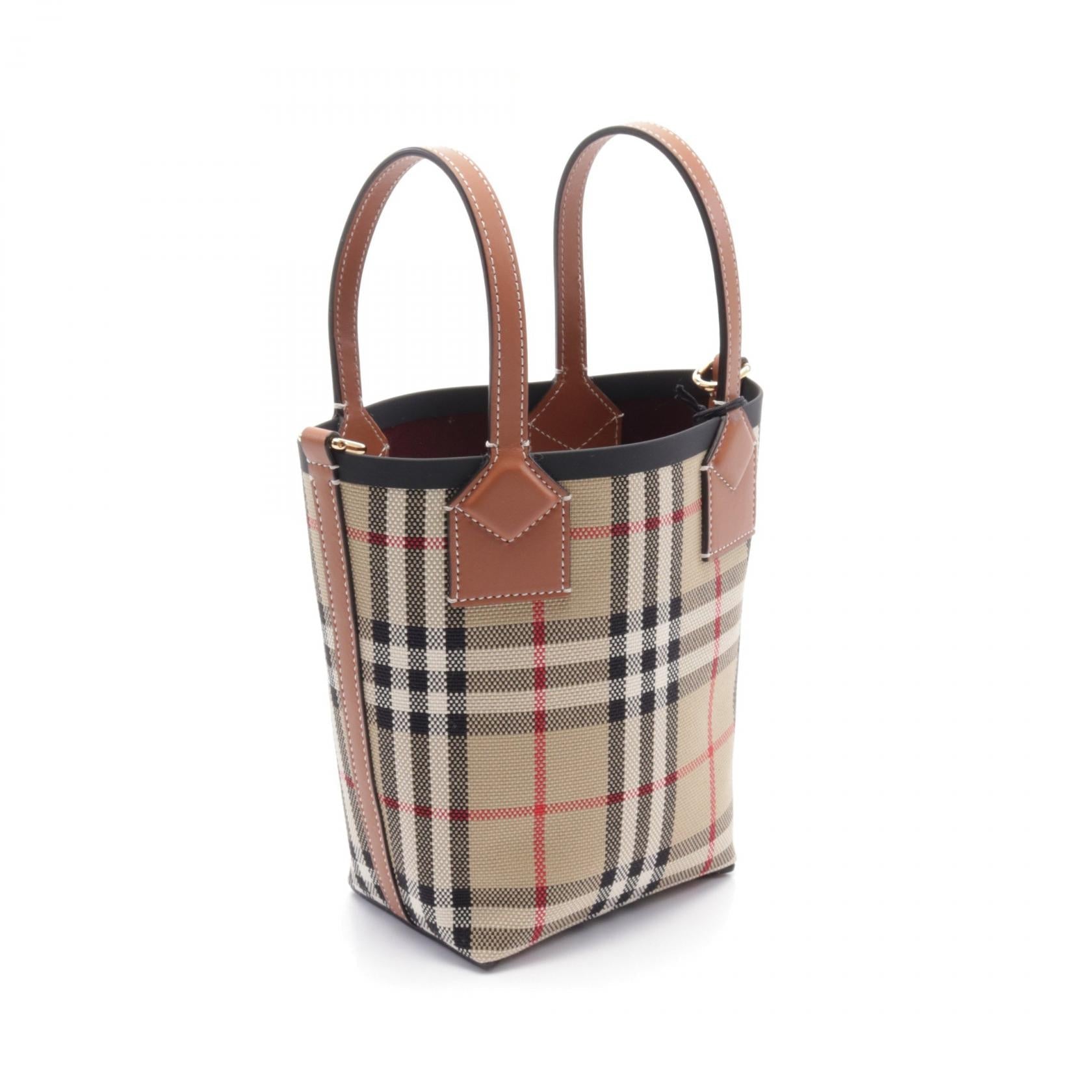 Burberry Canvas×Cuir Mini London Sac cabas 8070461