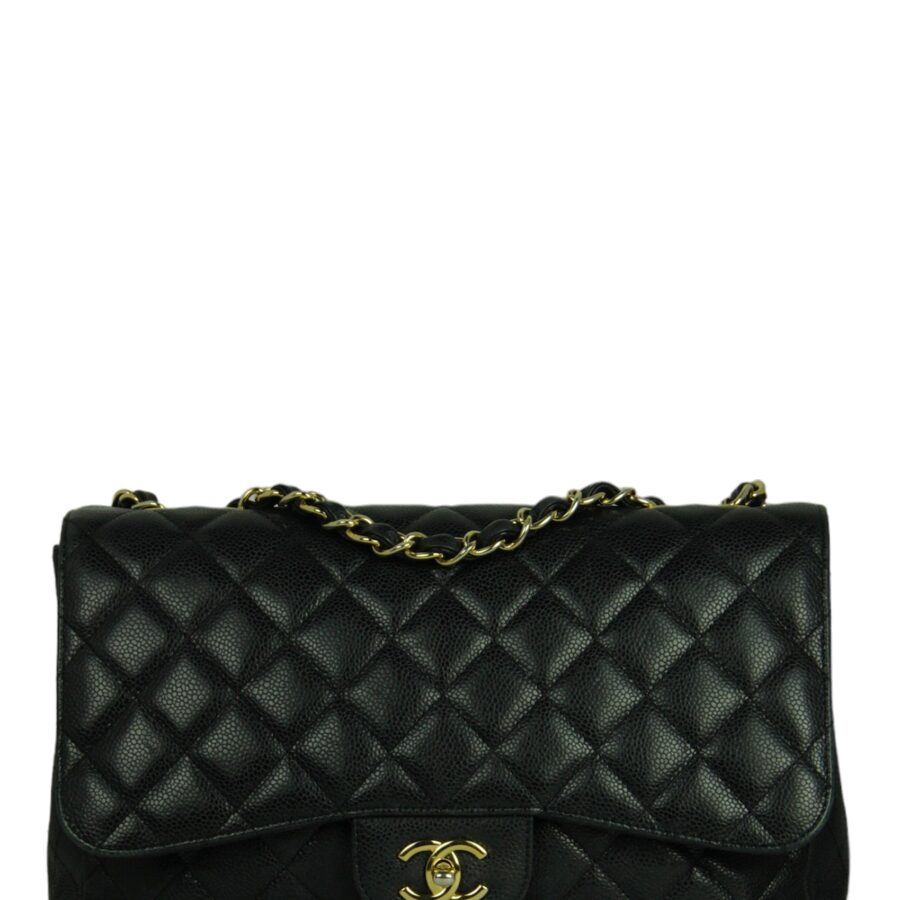 Chanel handbag black – front view