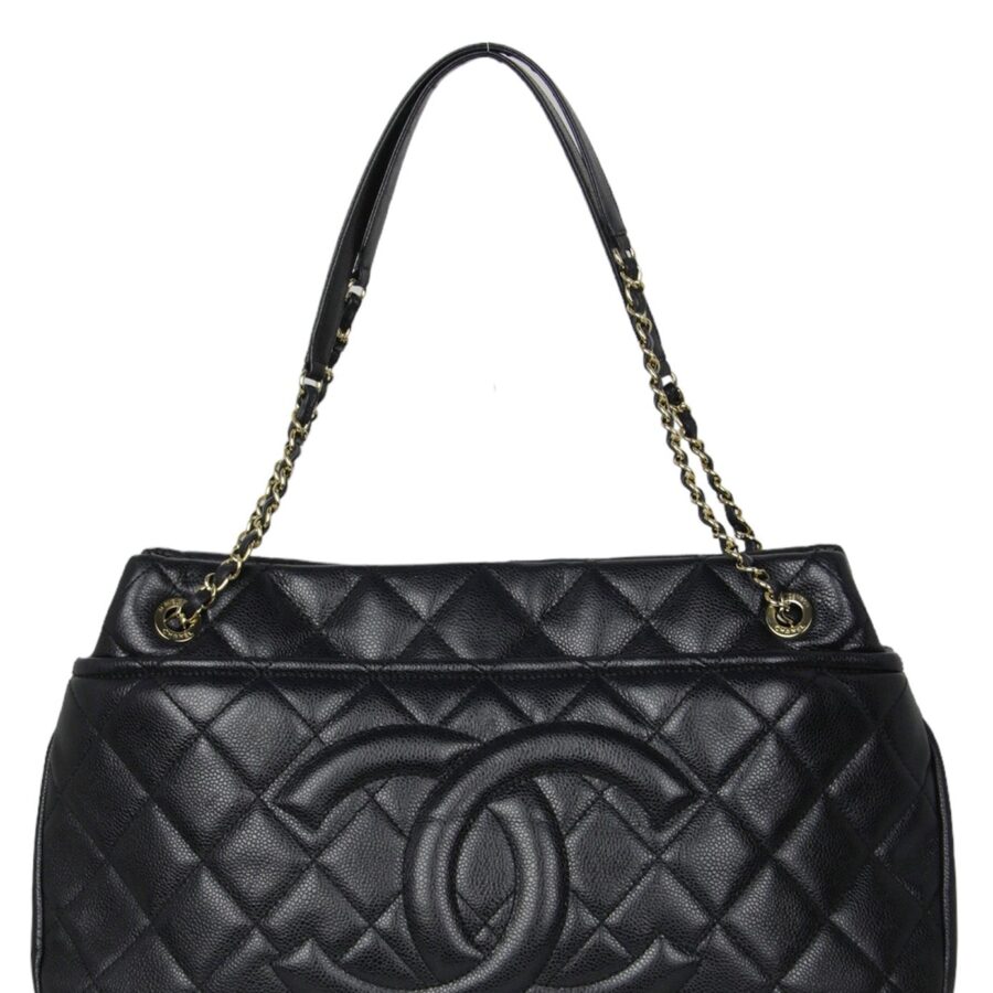 Chanel Tote black bag – front view