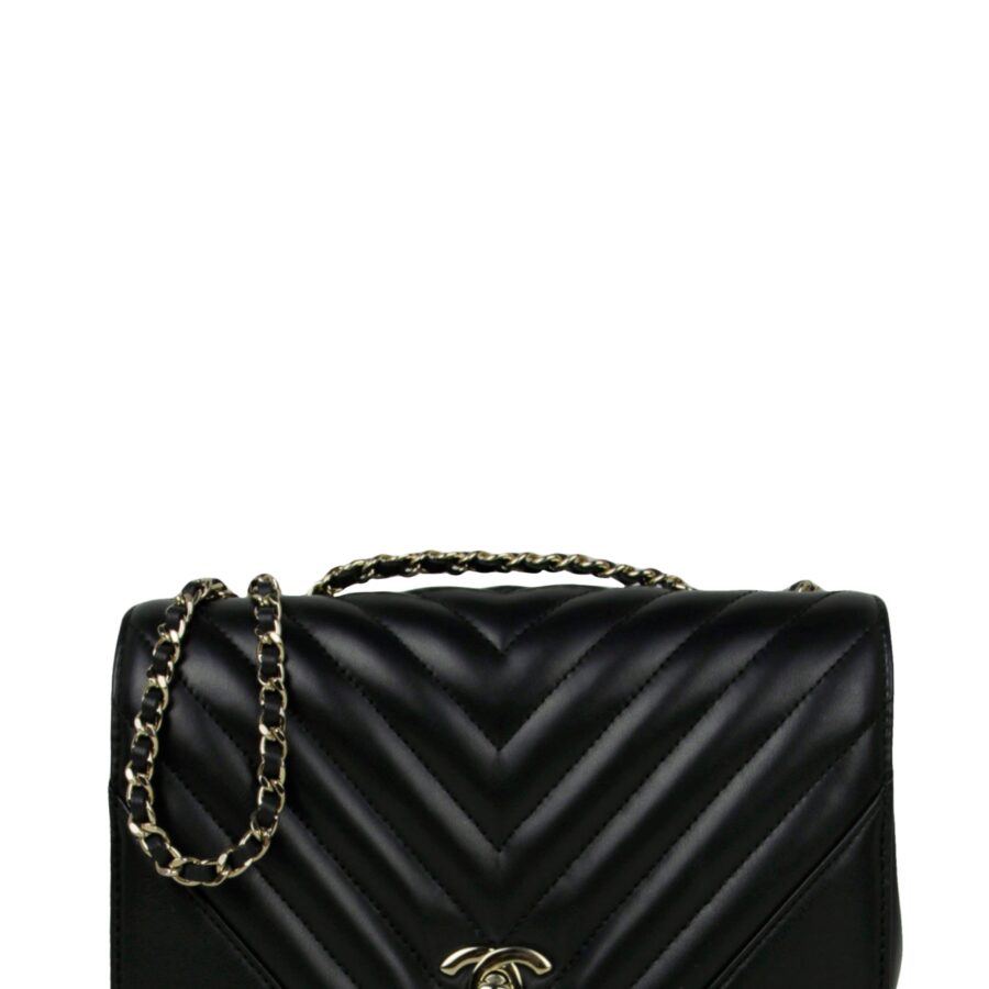 Chanel Flap Bag black – front view