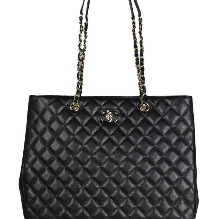 Chanel handbag black – front view