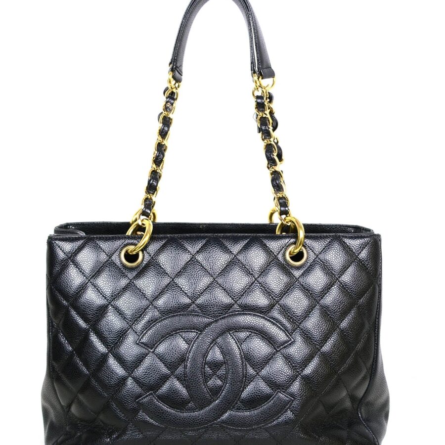 Chanel Tote black bag – front view