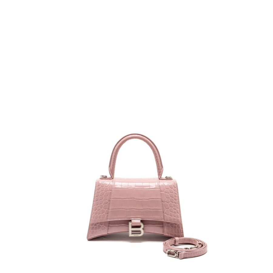 Balenciaga Hourglass pink bag – front view