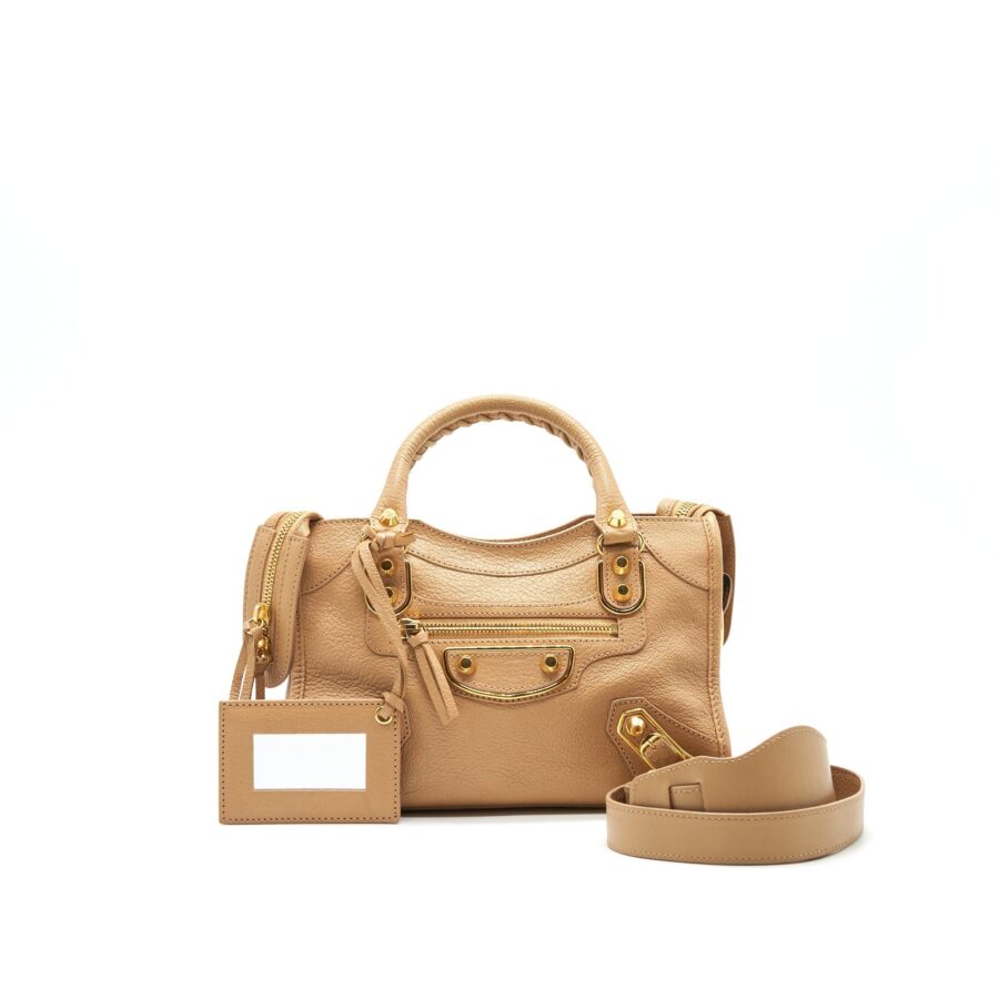 Balenciaga City beige bag – front view