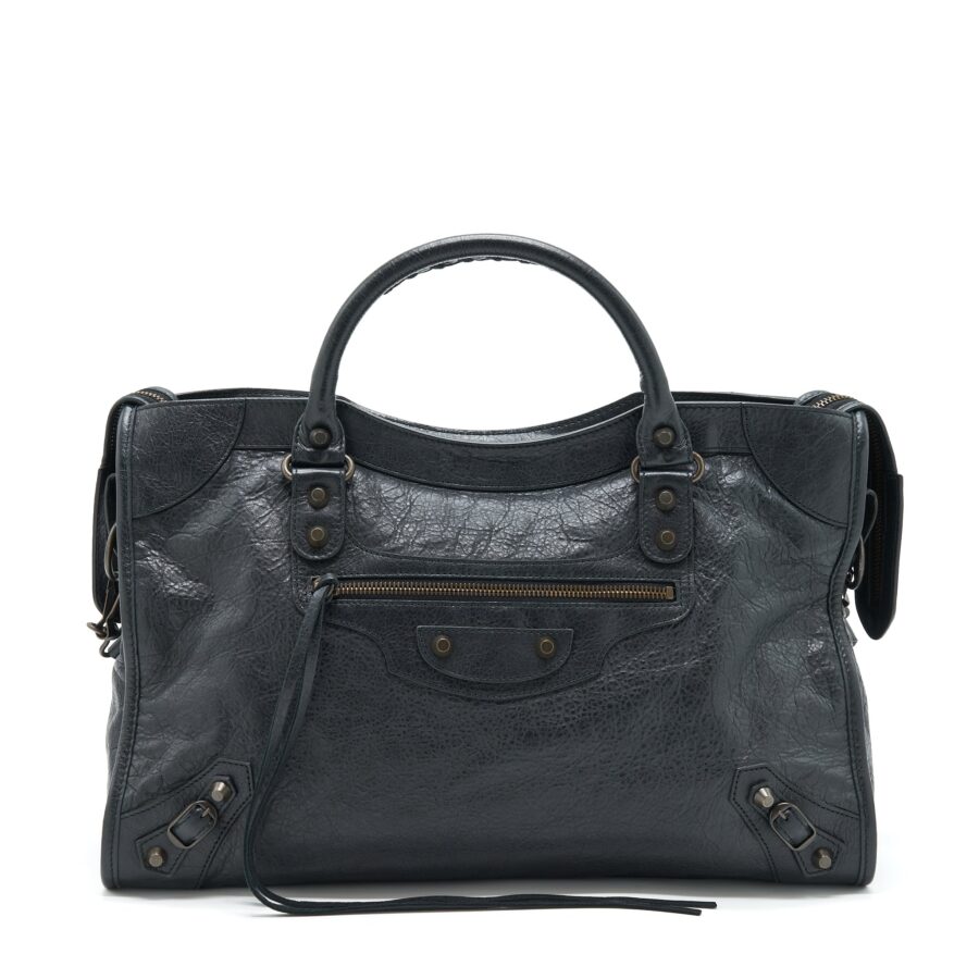 Balenciaga City black bag – front view