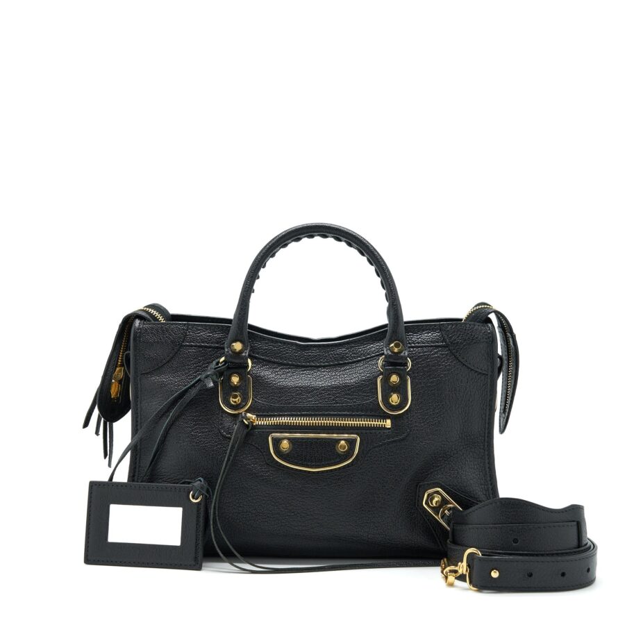 Balenciaga City black bag – front view