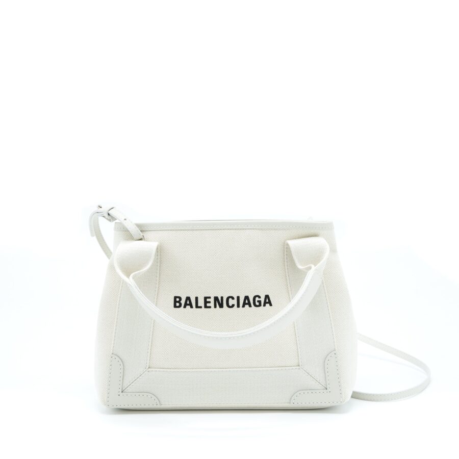 Balenciaga handbag white – front view