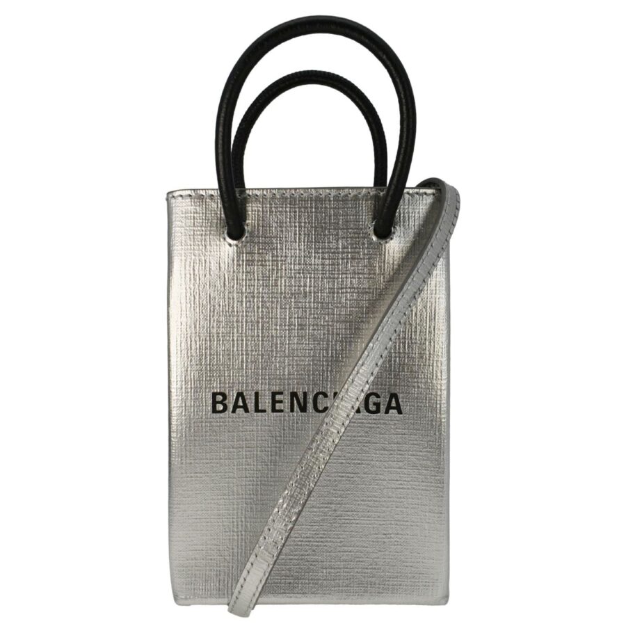 Louis Vuitton handbag silver – front view