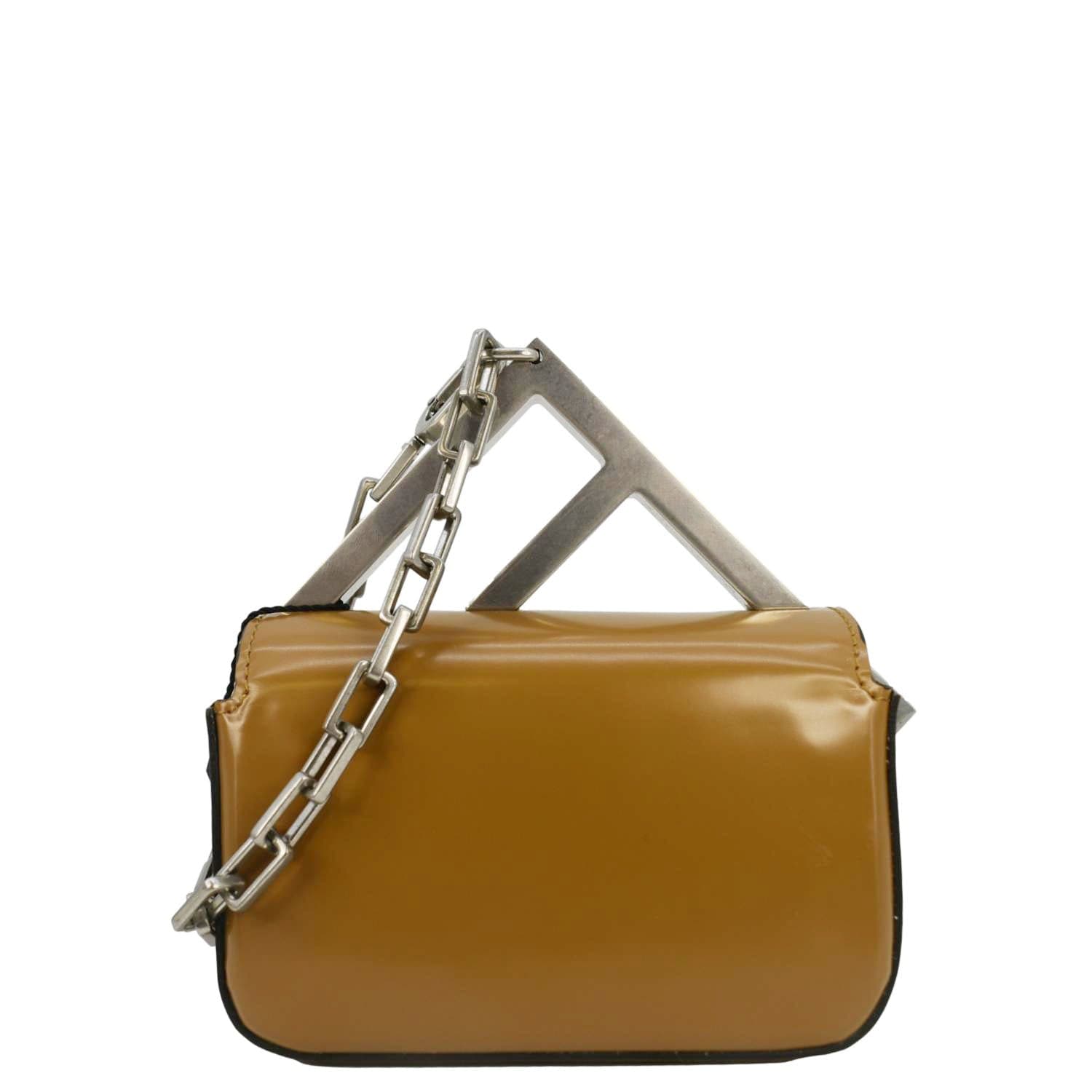 Fendi Nano F Cuir Pochette Sac Marron