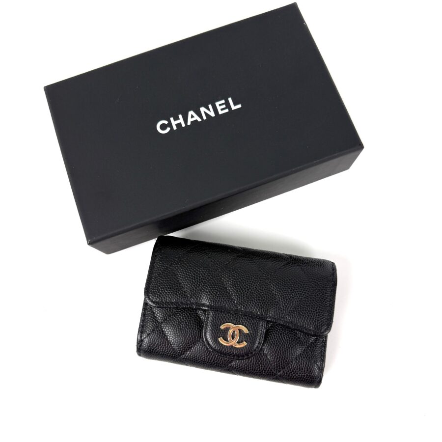 Chanel Pouch black bag – front view