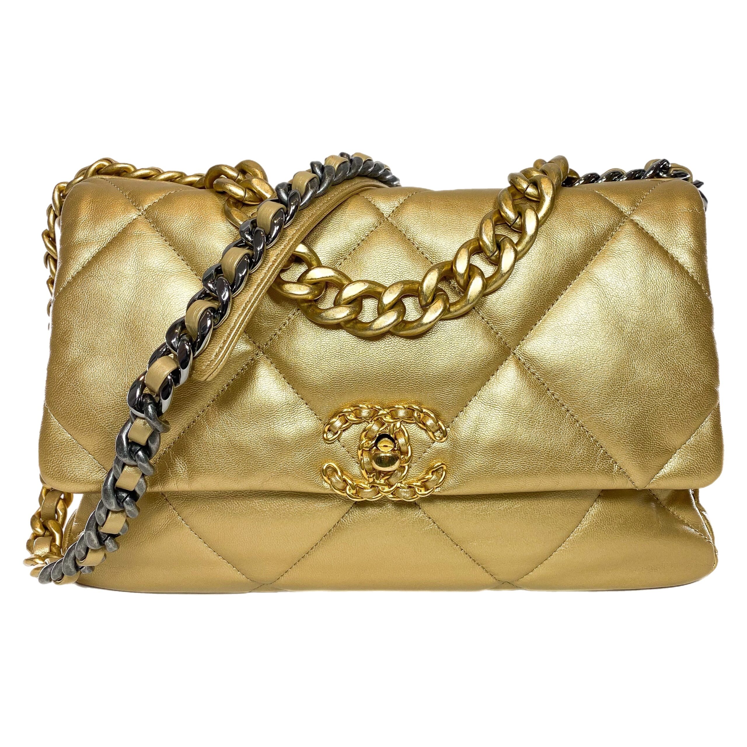 Chanel Grand sac bandoulière Doré 2