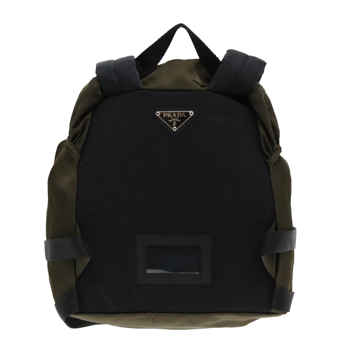 Prada Tessuto Toile Sac à dos Panier ()