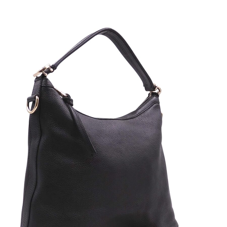 Designer Hobo black bag – front view