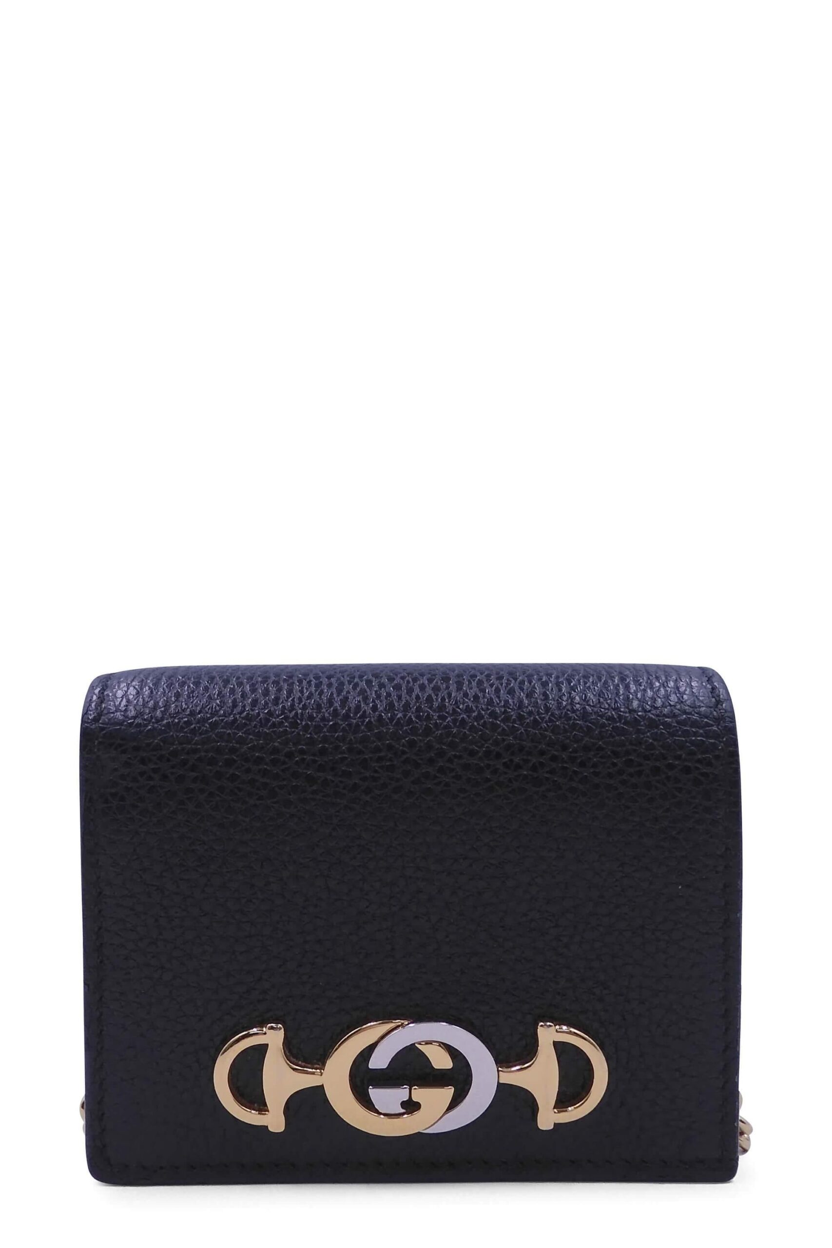 Zumi Card Case Portefeuille on Chaîne Noir